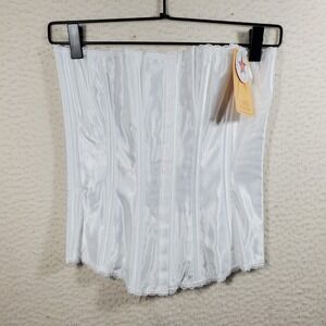 Empire Intimates Vintage Lace Up Corset Bustier Sz 34 Sexy Boudoir Drag